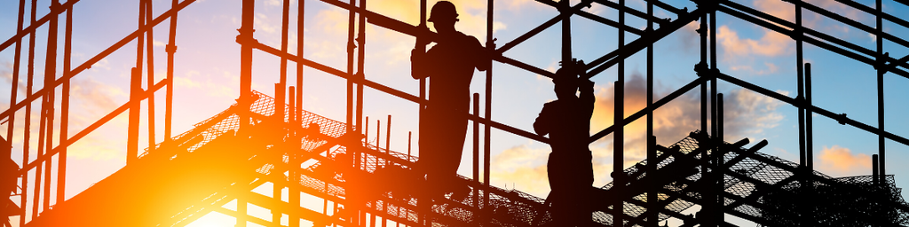 Construction Workers on Scaffolding